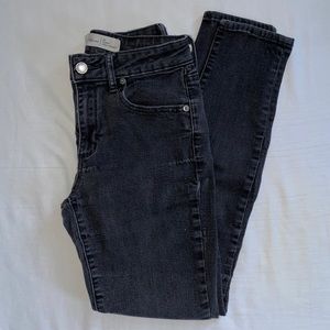 GAP, low rise, black skinny jeans, size 28